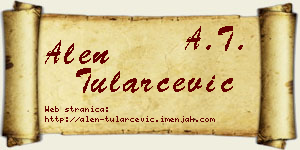 Alen Tularčević vizit kartica